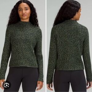 Lululemon Cotton-Cashmere Blend Mock Neck Sweater